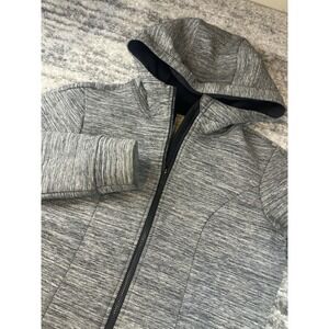 Lululemon‎ Jacket Women 4 Pick Your Path Heathered Space Dyed Black Slub Hood